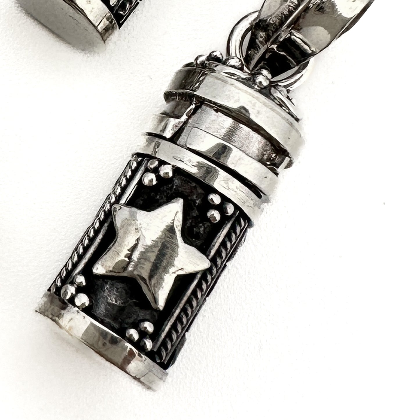 17mm Moon. Star or Heart Prayer Box Pendant - Bali Silver (1 pc/M2063)-The Bead Gallery Honolulu