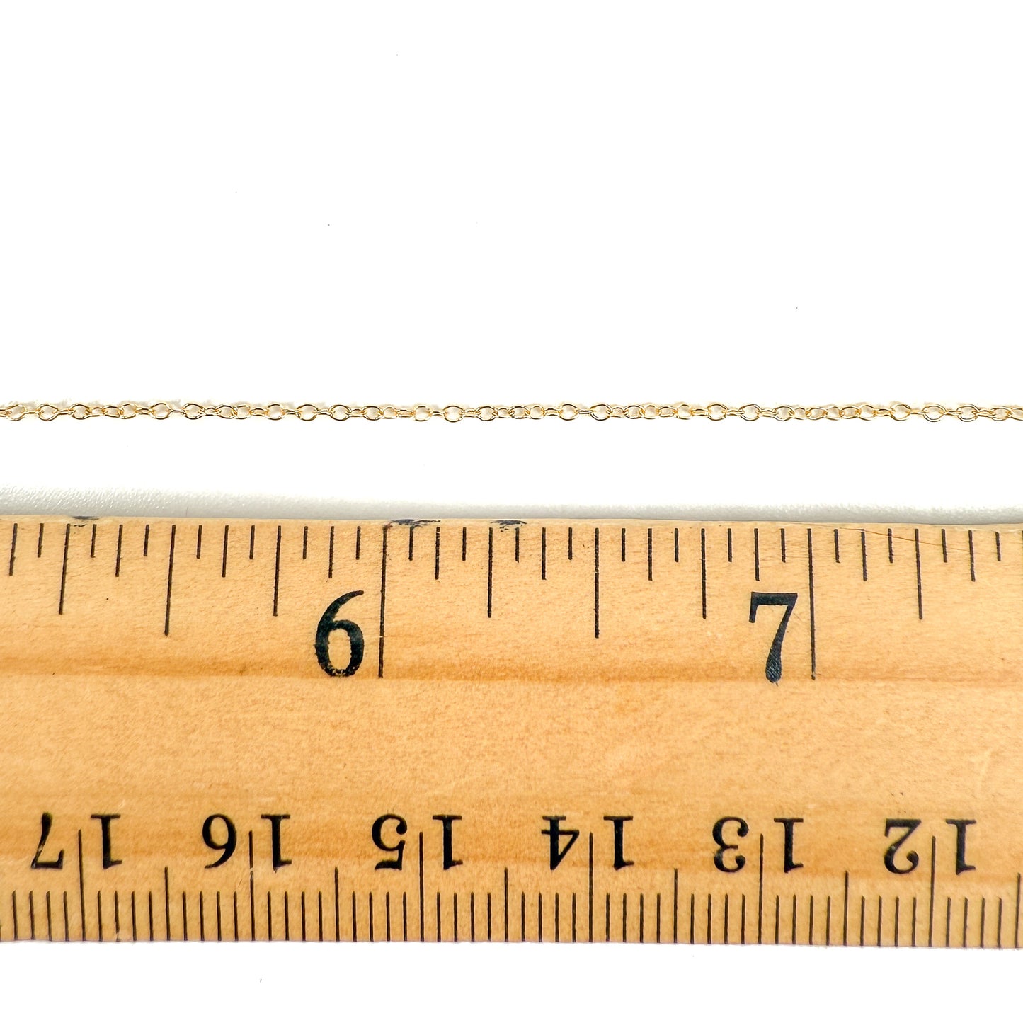 Micro Cable Chain - Gold Filled (1 in/CH371)-The Bead Gallery Honolulu