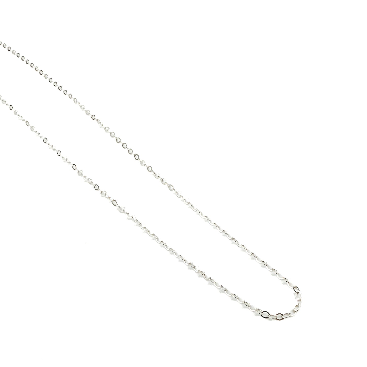 24" Basic Cable Finished Chain (Sterling Silver) - 1 pc. (M851)-The Bead Gallery Honolulu