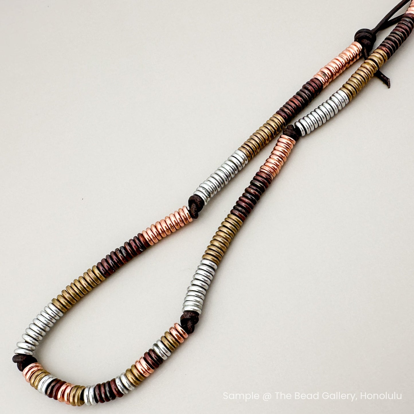 5x1mm Large Hole Brass Bead Mix - 200 pcs. (M1940)-The Bead Gallery Honolulu