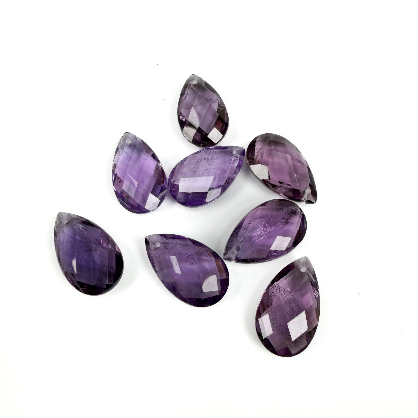 Amethyst 20mm Faceted Drop Briolette Bead (1 pc/P1574)-The Bead Gallery Honolulu