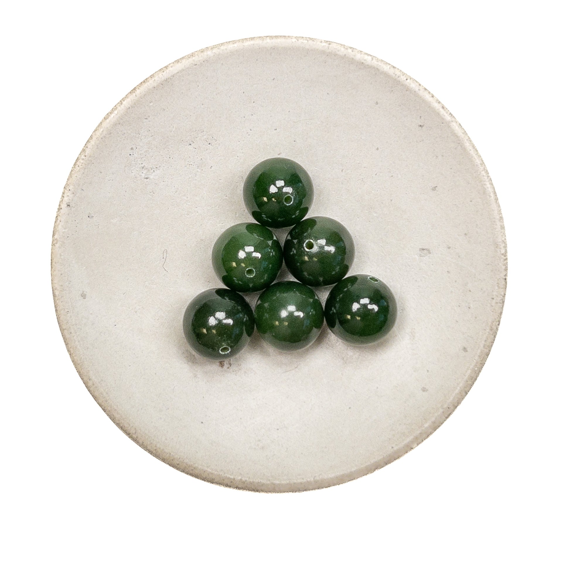 Kutcho Jade 10mm Round Bead - 1 pc.-The Bead Gallery Honolulu