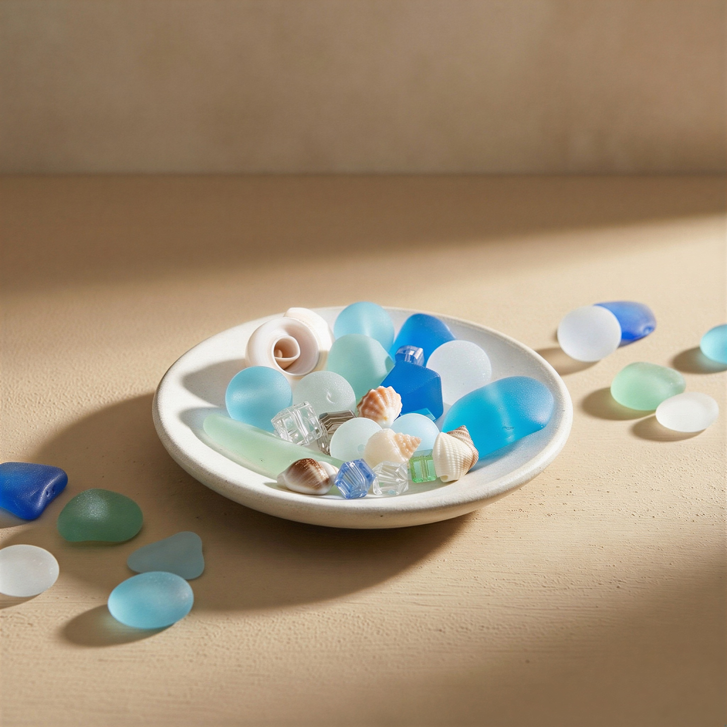 Beachcomber Glass & Shell Mix - 26 pcs. (KT268)