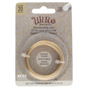 Gold Color German Style Wire - 6 m, 20 Gauge