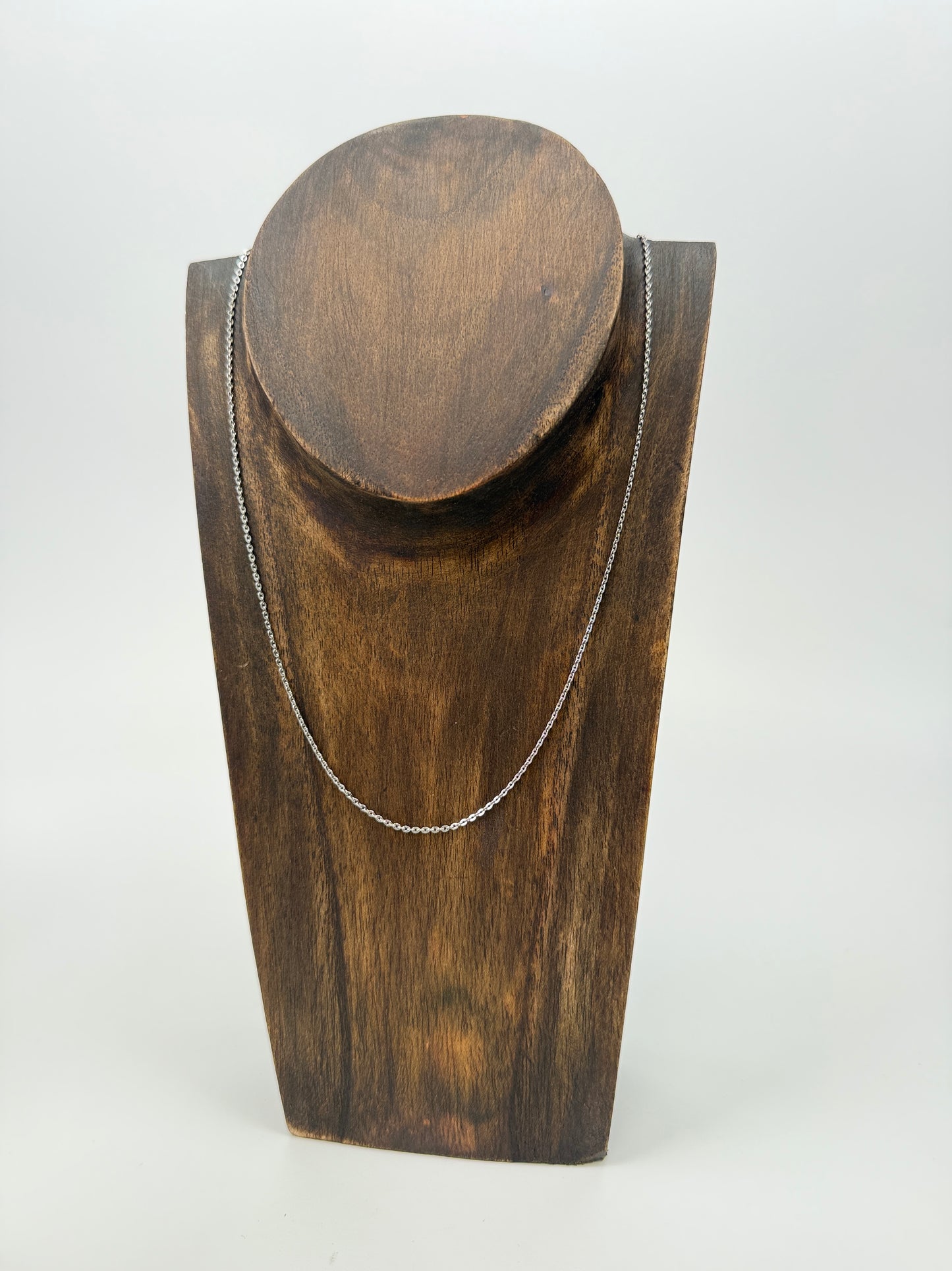 18-20" Adjustable Flat Cable Chain - Stainless Steel (5 pcs/M135)