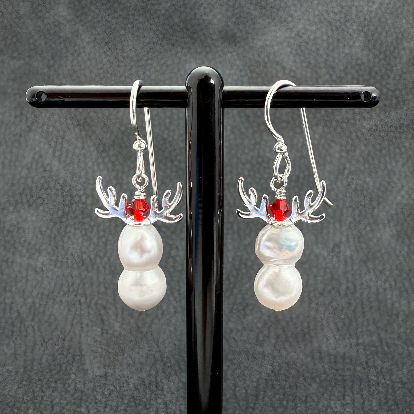 Freshwater Pearl Natural White Peanut/Snowman Bead (GEM2246)-The Bead Gallery Honolulu