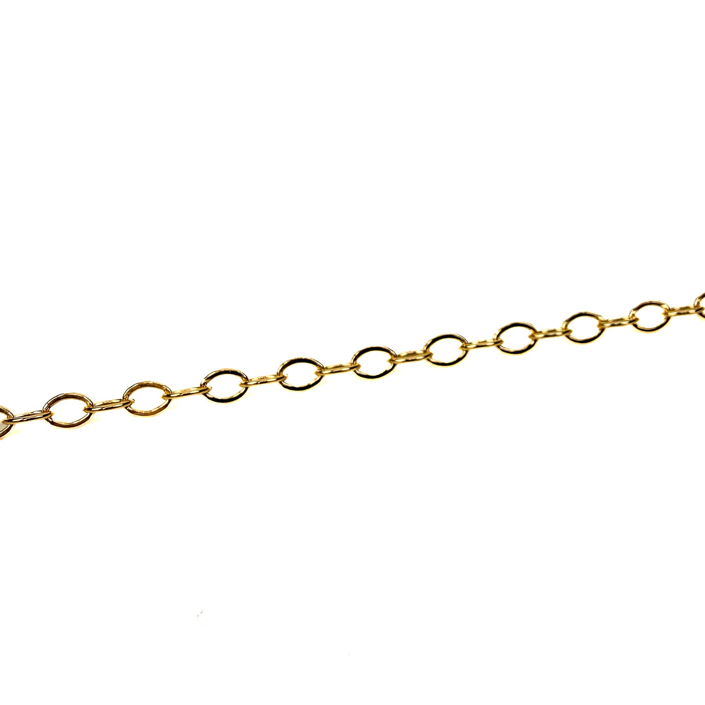 Small 2mm Shiny Oval Cable Chain - Silver|Gold (1 inch/CH275)