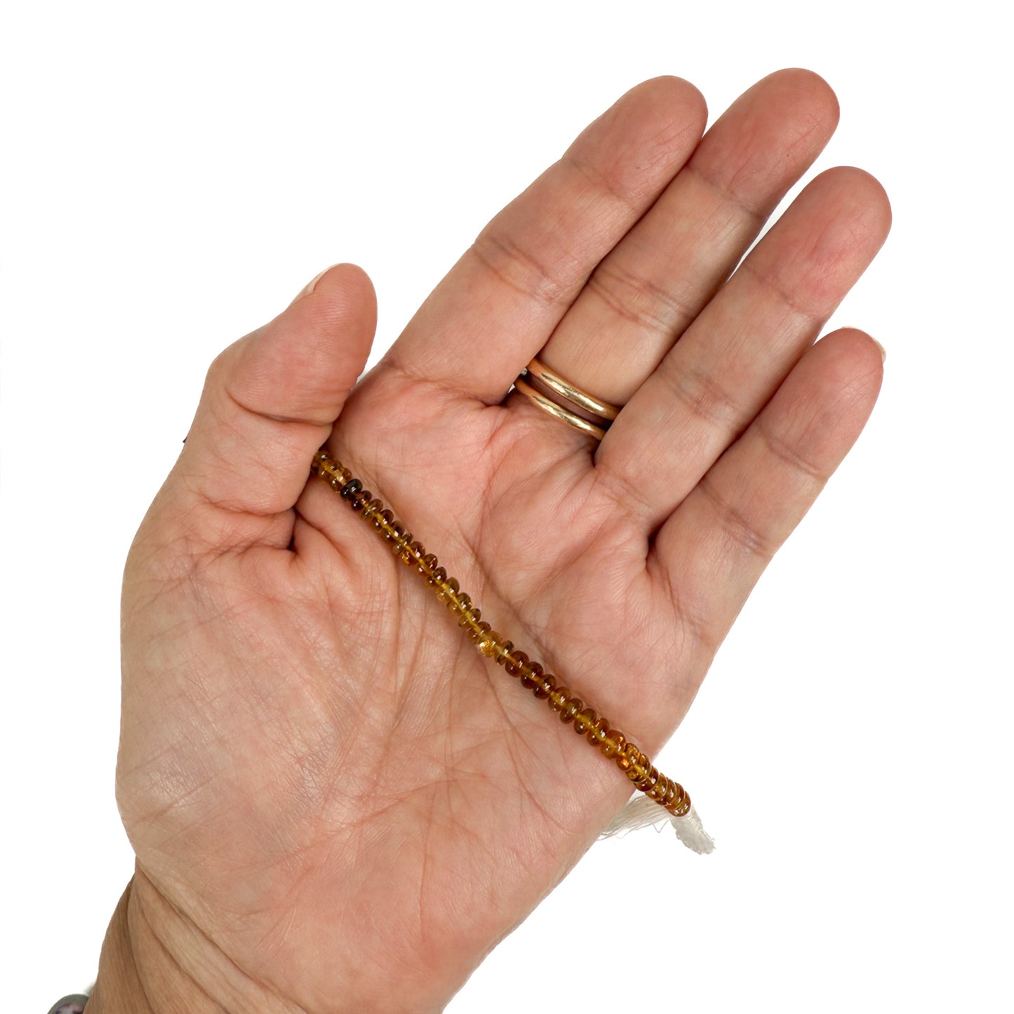 Tourmaline 4mm Smooth Rondelle Multicolor Bead - 7" Strand (GEM610)-The Bead Gallery Honolulu