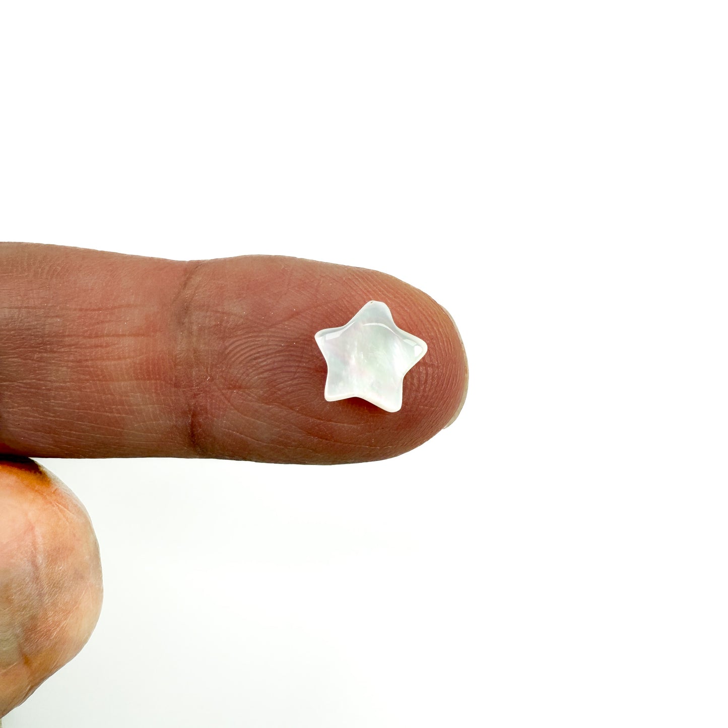 Mother of Pearl Shell Star Bead 2 Sizes - (1 pc/P3286)-The Bead Gallery Honolulu