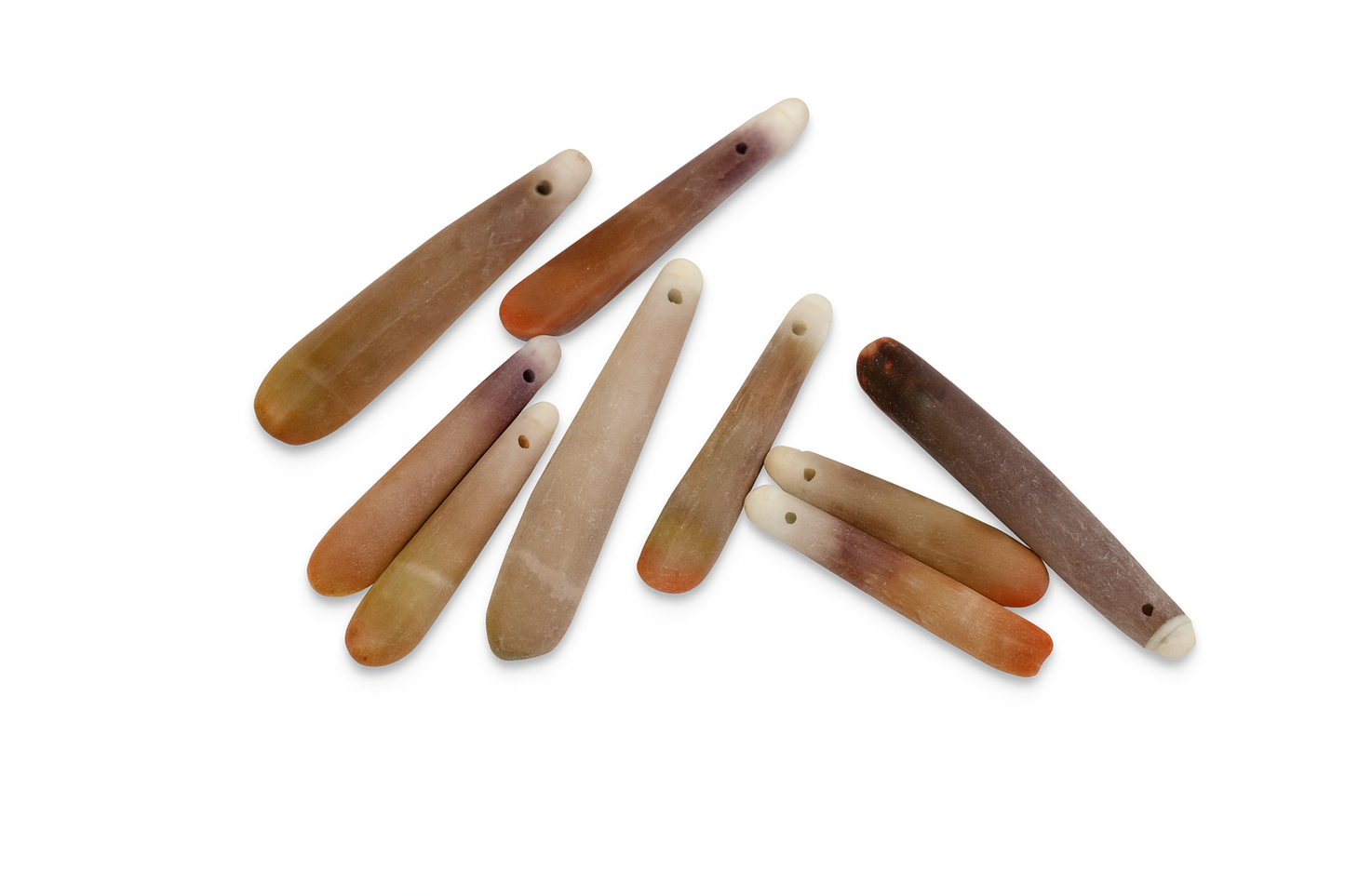 Sea Urchin Spine Matte Drilled Charm (1 pc/P3378)-The Bead Gallery Honolulu