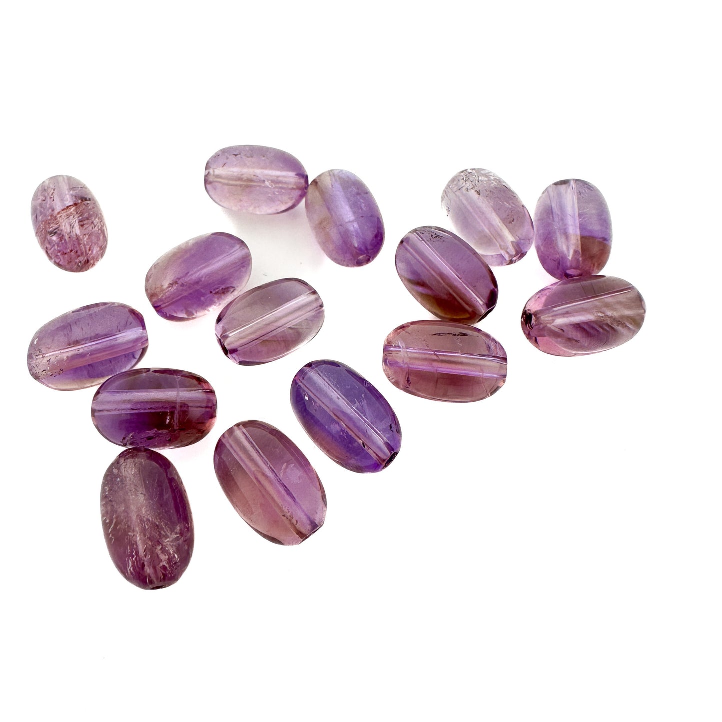 Ametrine 9x13mm Smooth Barrel Bead - 7.75" Strand-The Bead Gallery Honolulu