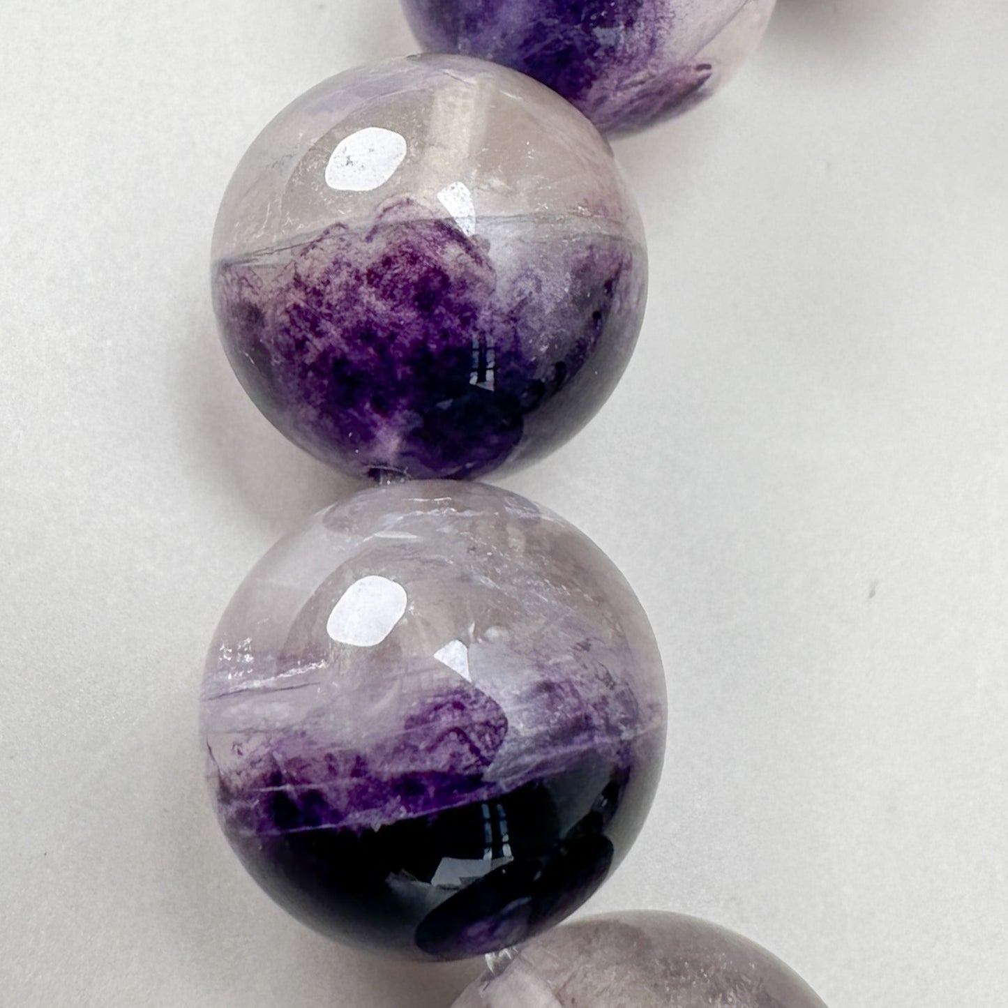 Fluorite 13.5mm Smooth Round Bead - 1 pc. (P3124)-The Bead Gallery Honolulu