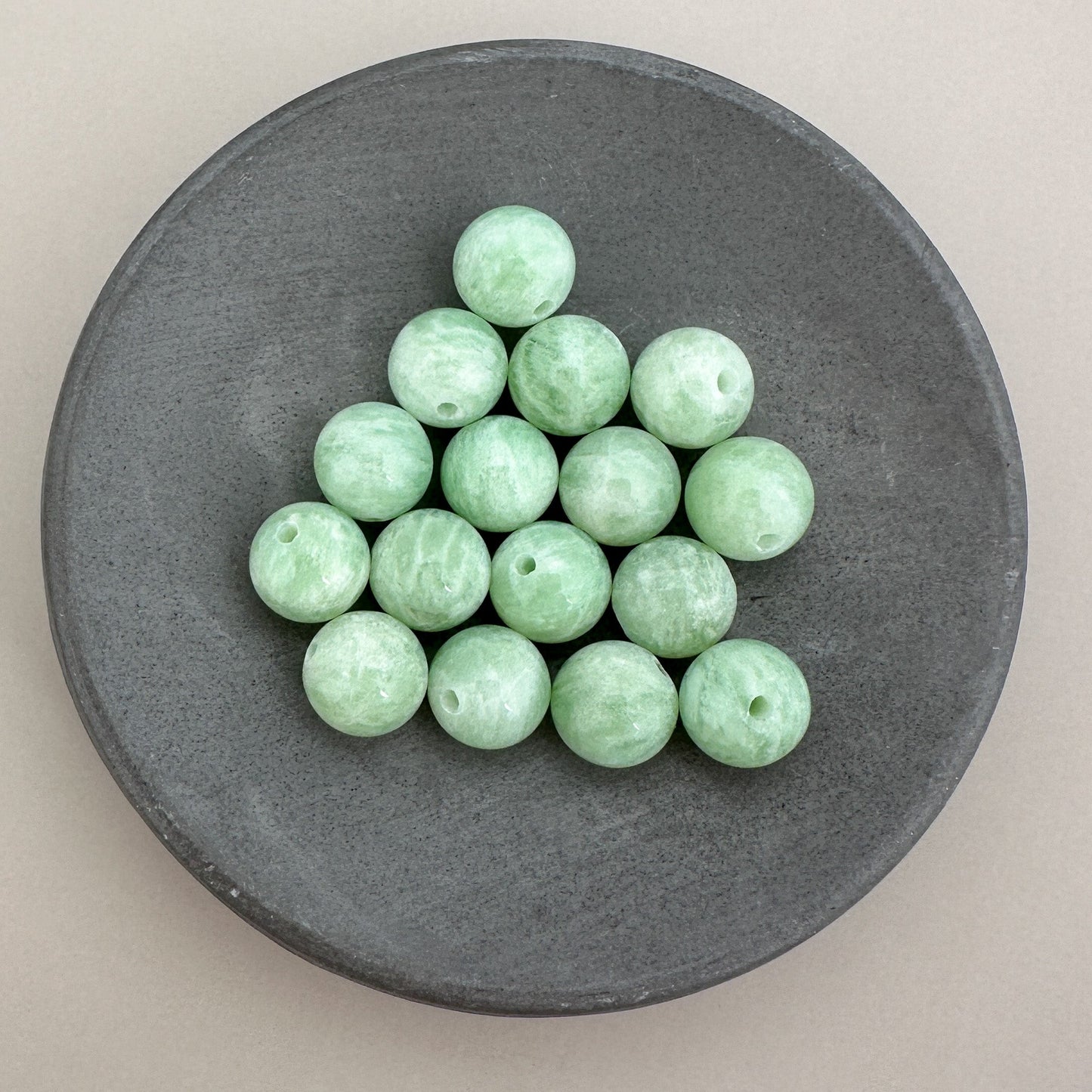 Green Amazonite 8mm Smooth Round Bead - 1 pc. (P3115)-The Bead Gallery Honolulu