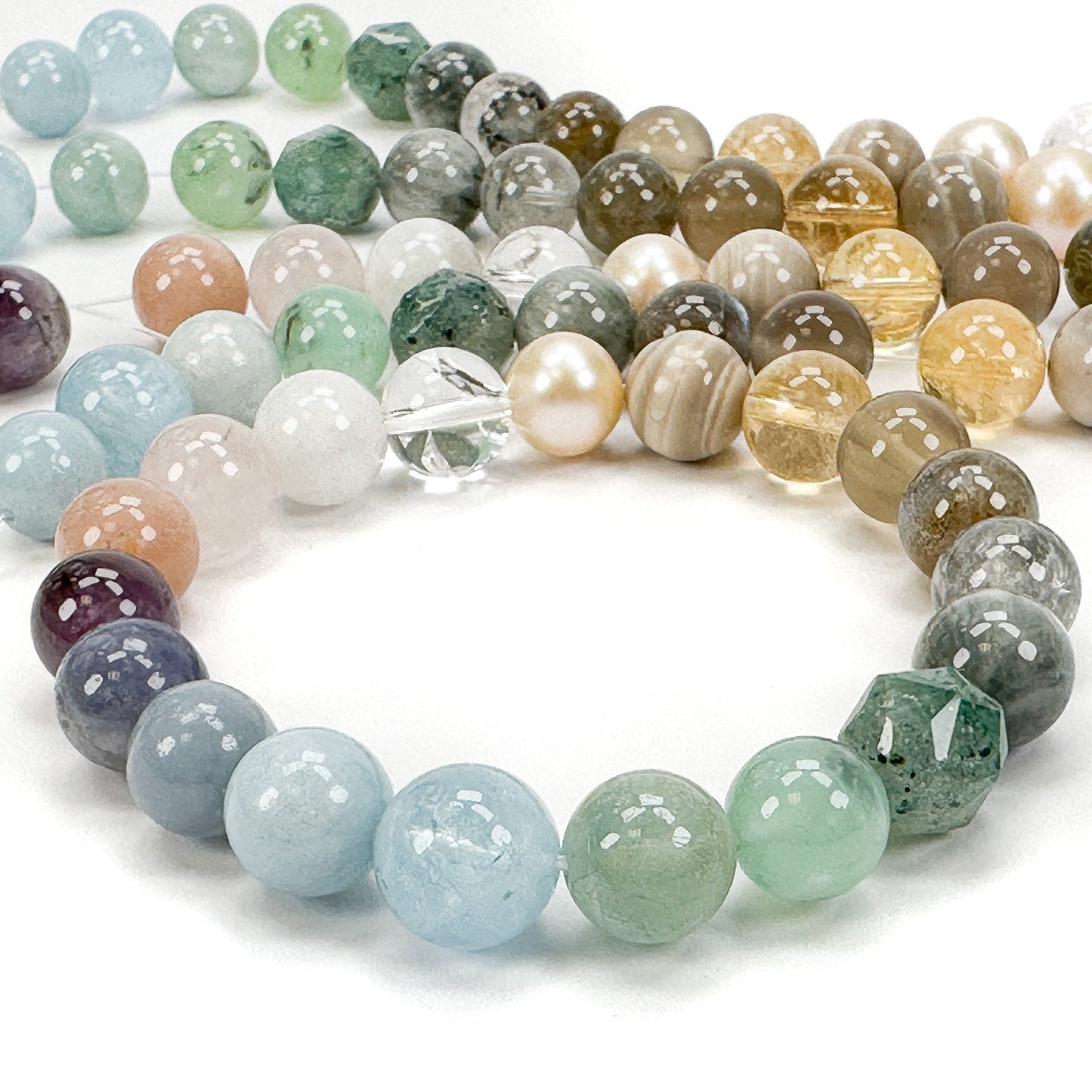 Harmony of the Seas Gemstone Bead Mix - 19 pcs. (MIX105)-The Bead Gallery Honolulu