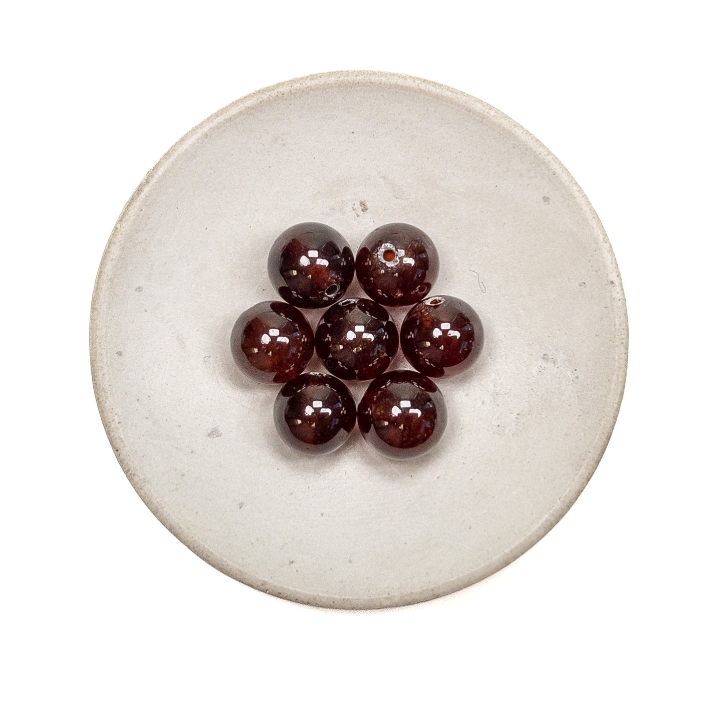 Hessonite Garnet 10mm Round Bead - 1 pc. (P2706)-The Bead Gallery Honolulu