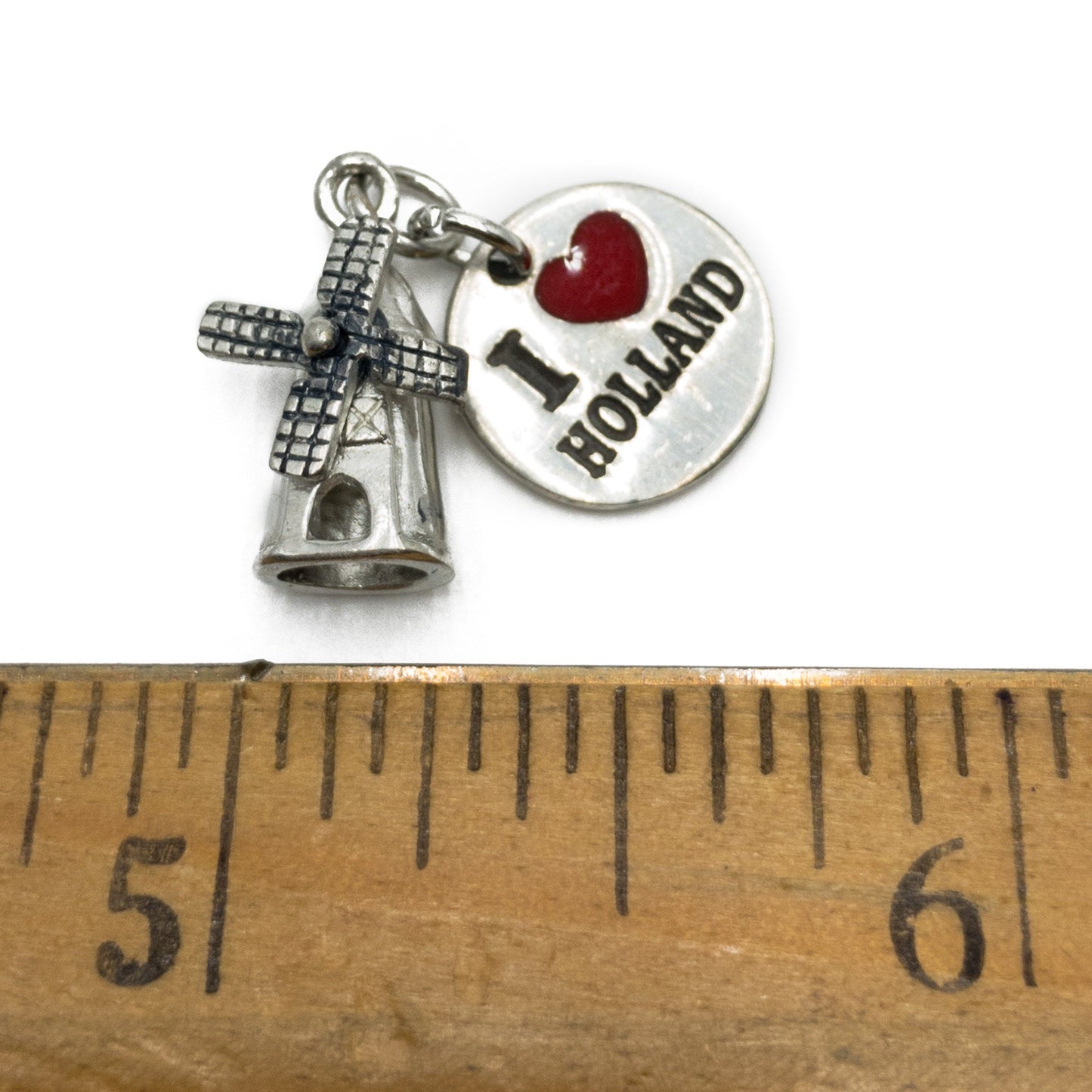 I Love Holland Travel Charm - 1 pc. (M2056)-The Bead Gallery Honolulu