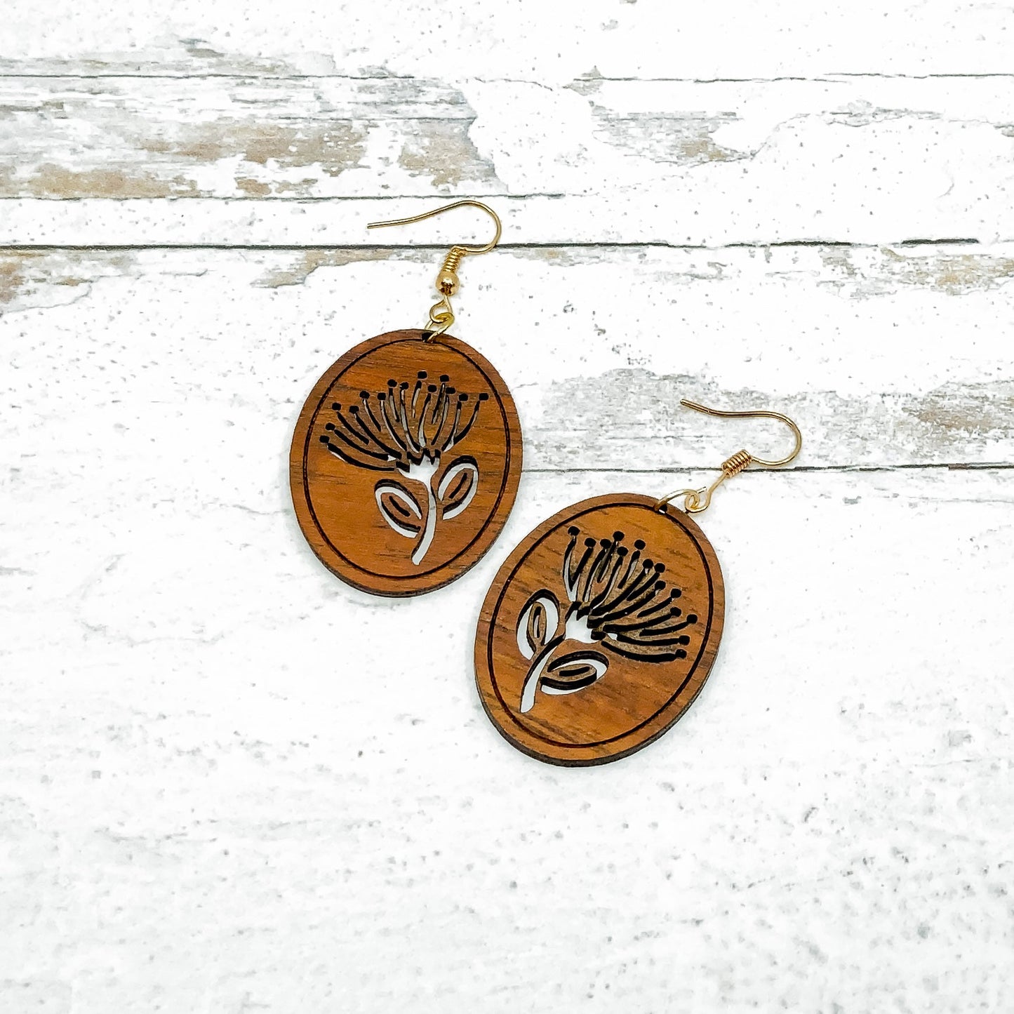 Lehua Blossom Koa Charm - 1 pc.