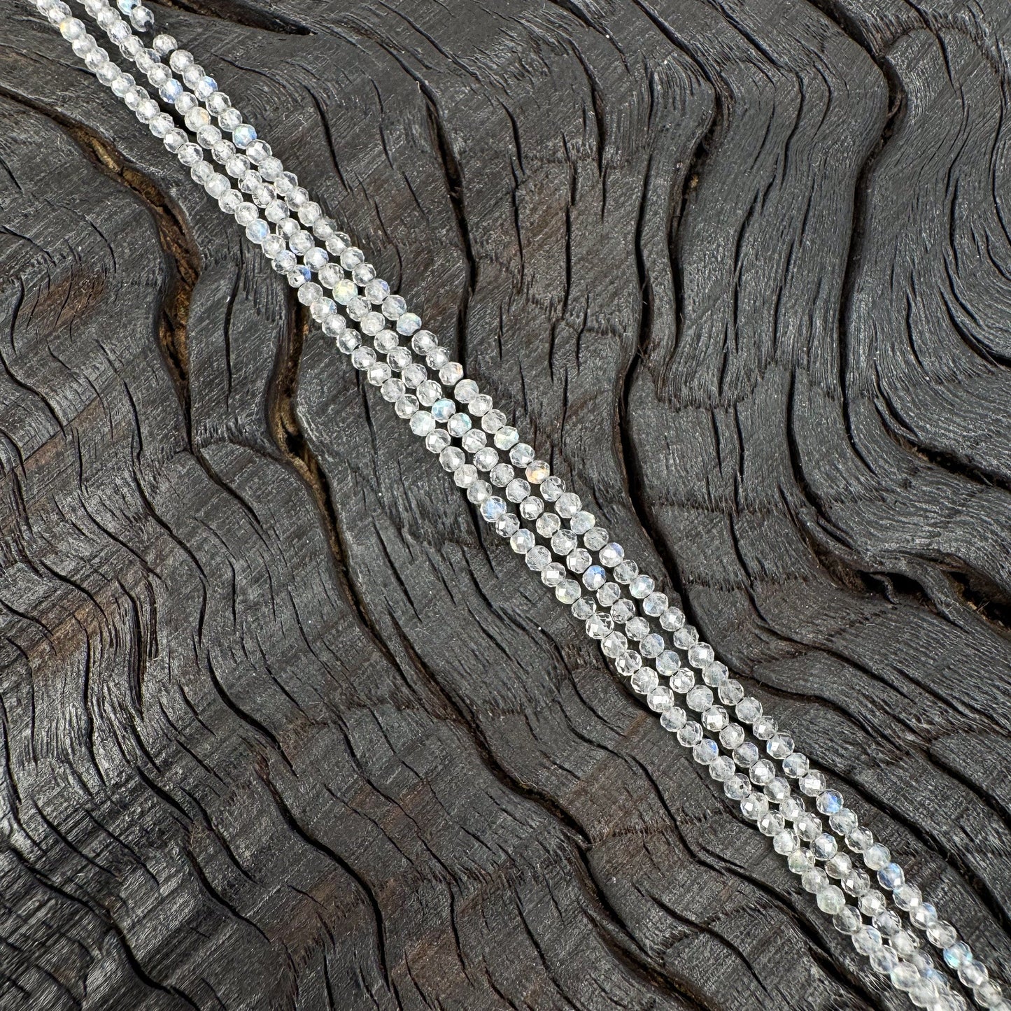 Labradorite 2mm Faceted Rondelle Bead - 6.5" Strand (GEM2186)-The Bead Gallery Honolulu