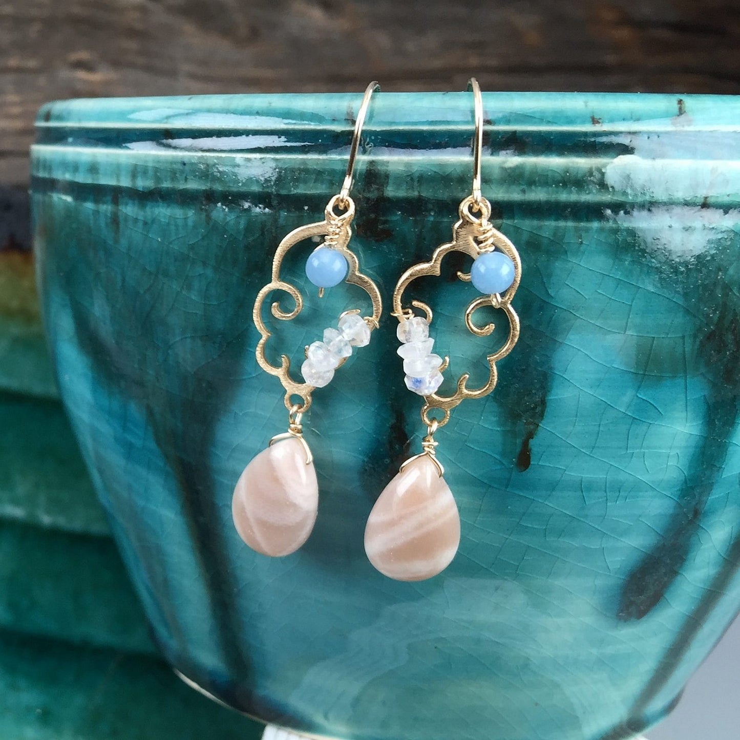 Large Cotton Cloud Link - Silver | Gold (1 pc/M526)-The Bead Gallery Honolulu