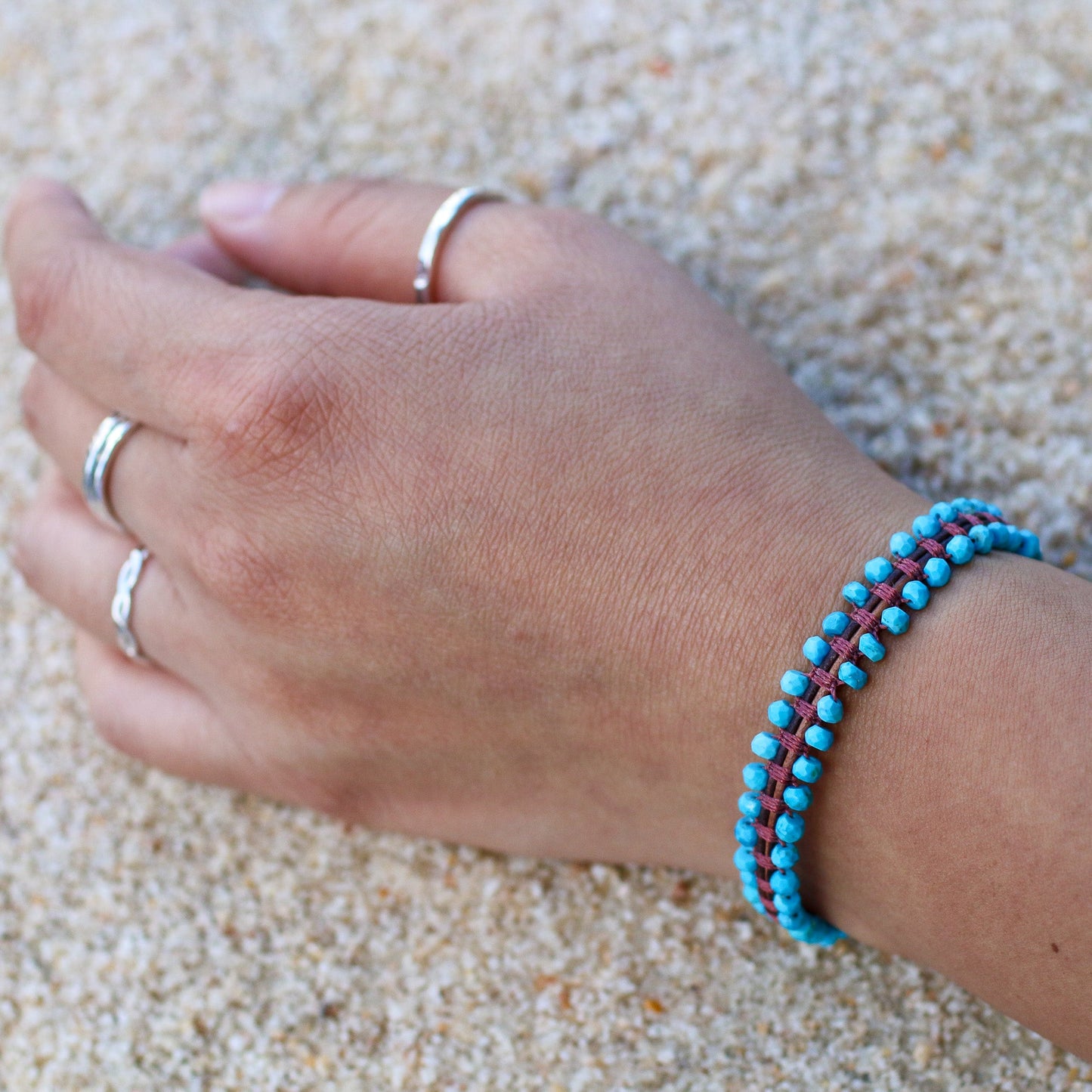 Love Story Bracelet Kit - Turquoise (KT171)-The Bead Gallery Honolulu