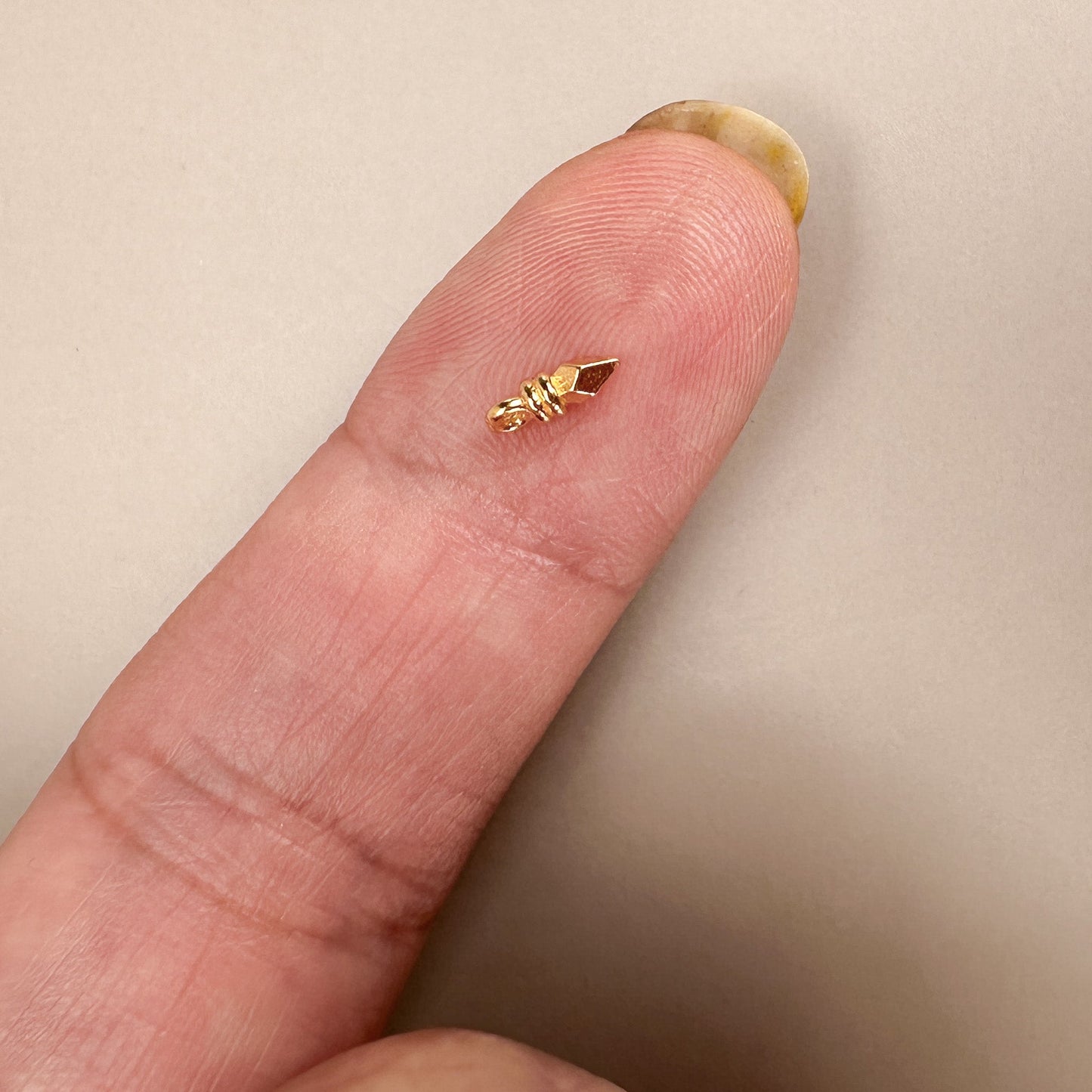 Mini Dagger Drop Charm (2 Metal Options) (M1674)-The Bead Gallery Honolulu