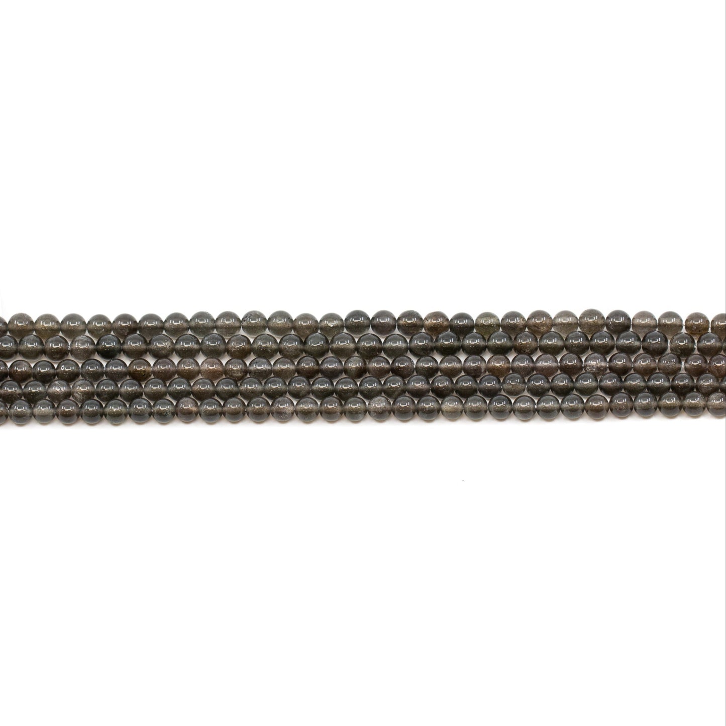 Natural Cat's Eye Scapolite Strand - 6mm Round