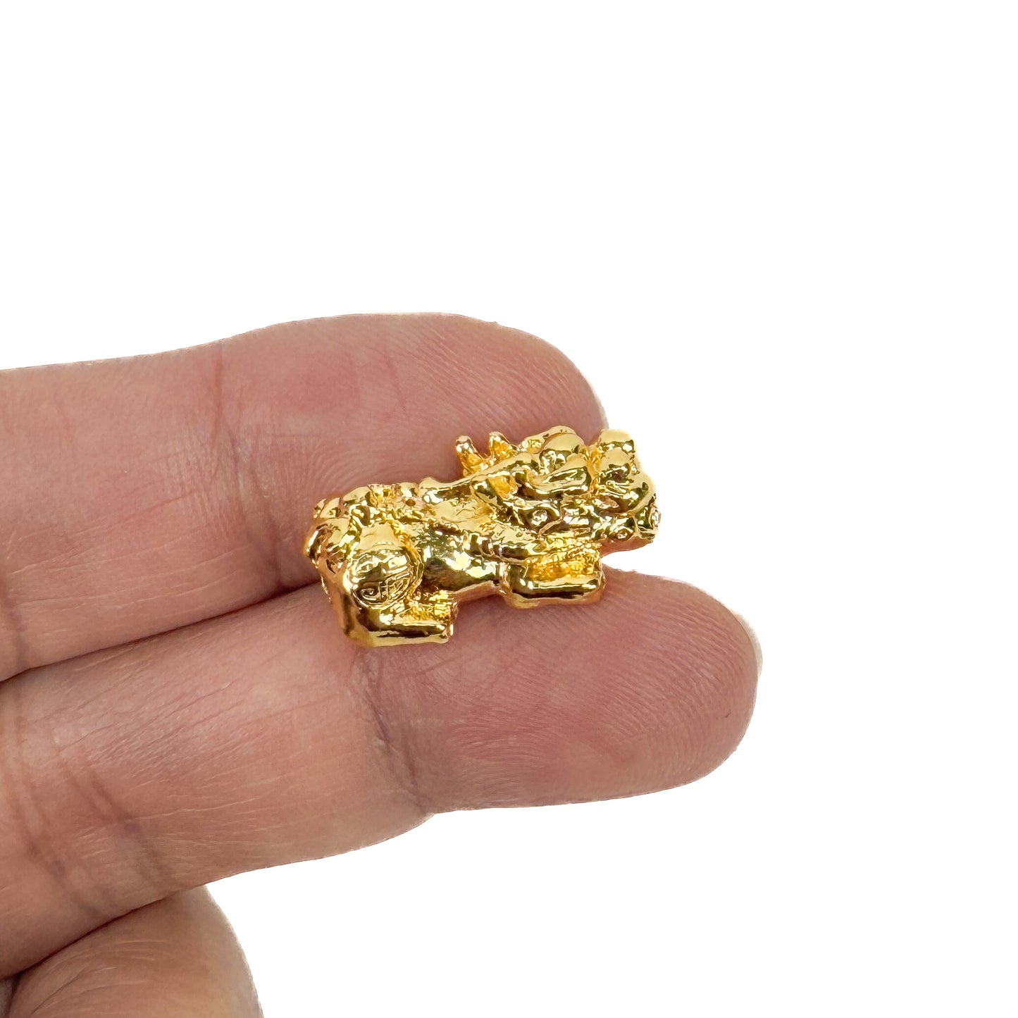 Pixiu 20x9mm Gold Color Plated Bead (1 pc/M2020)-The Bead Gallery Honolulu