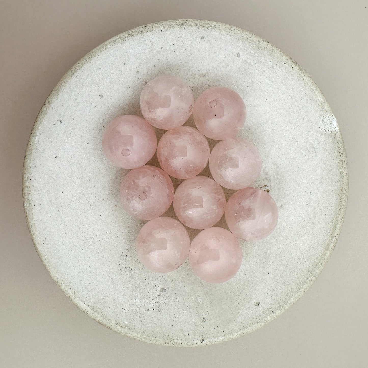 Rose Quartz 10mm Smooth Round Bead - 1 ea. (P3114)-The Bead Gallery Honolulu