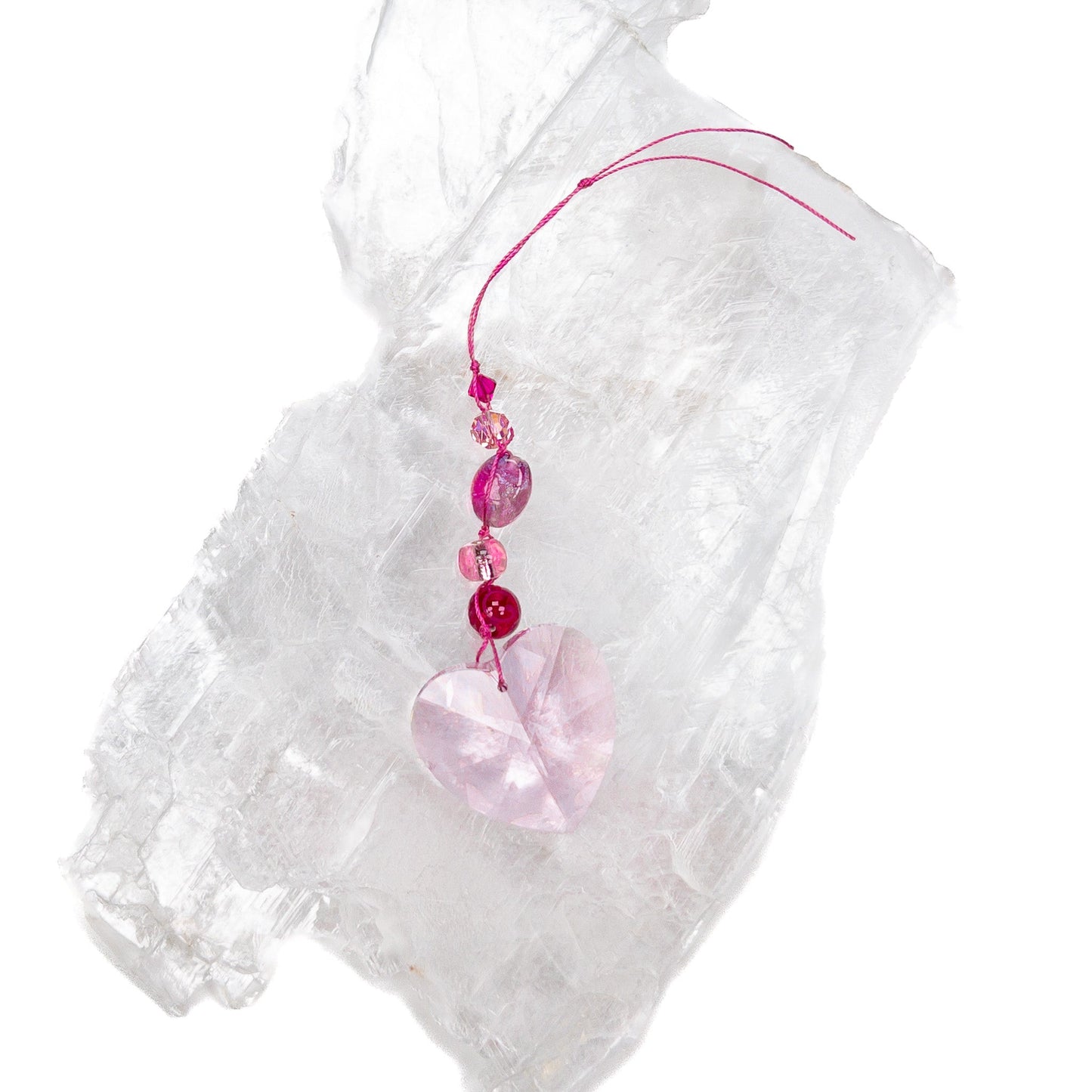 Vintage Large Rosaline Heart Light Catcher Kit (KT661)-The Bead Gallery Honolulu