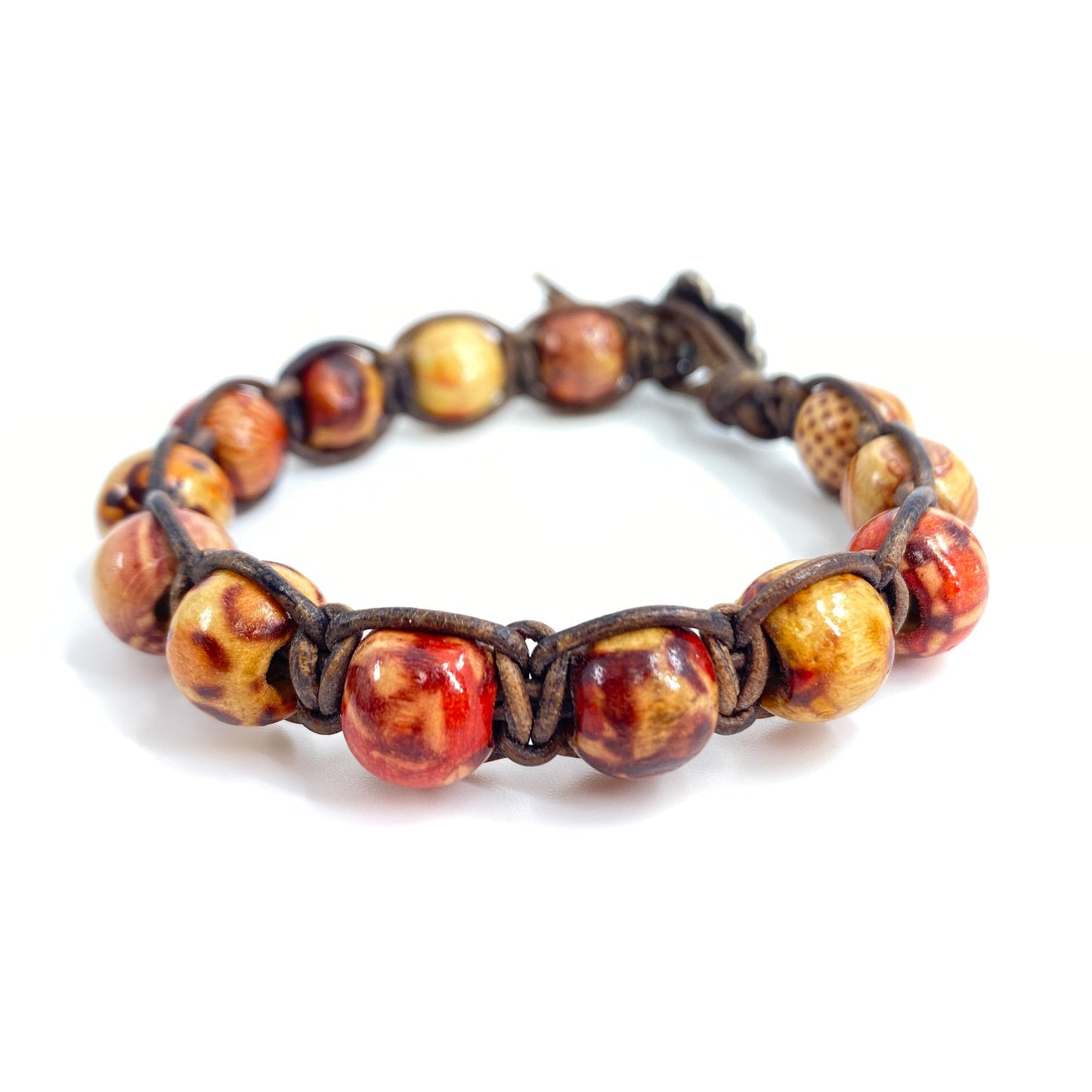 Vintage Wood Bodhi Bracelet - Kit or Finished Bracelet