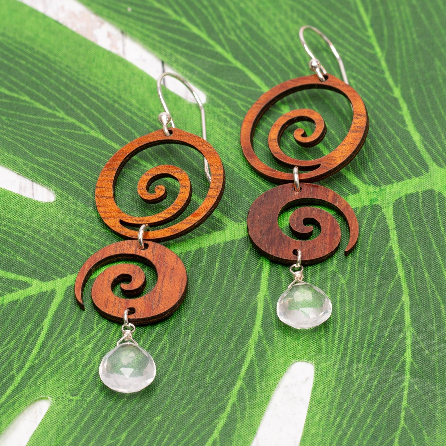 Wave Koa Link - 1 pc. (P865)-The Bead Gallery Honolulu