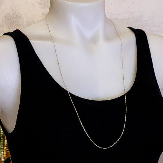 30" Fine Rope Necklace Chain (Sterling Silver)