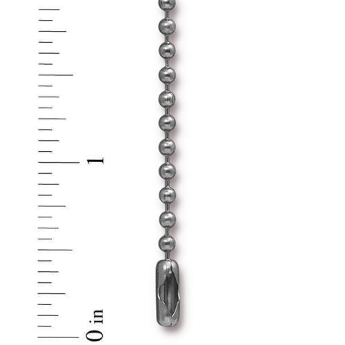 Ball Bead Chain Necklace (2.4mm) 16