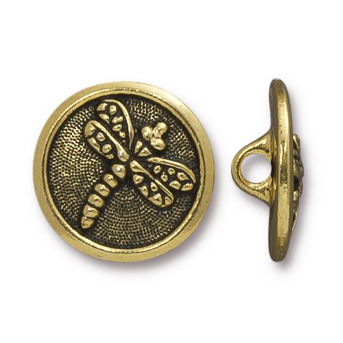 Dragonfly Button (3 Colors Available) - 1 pc.