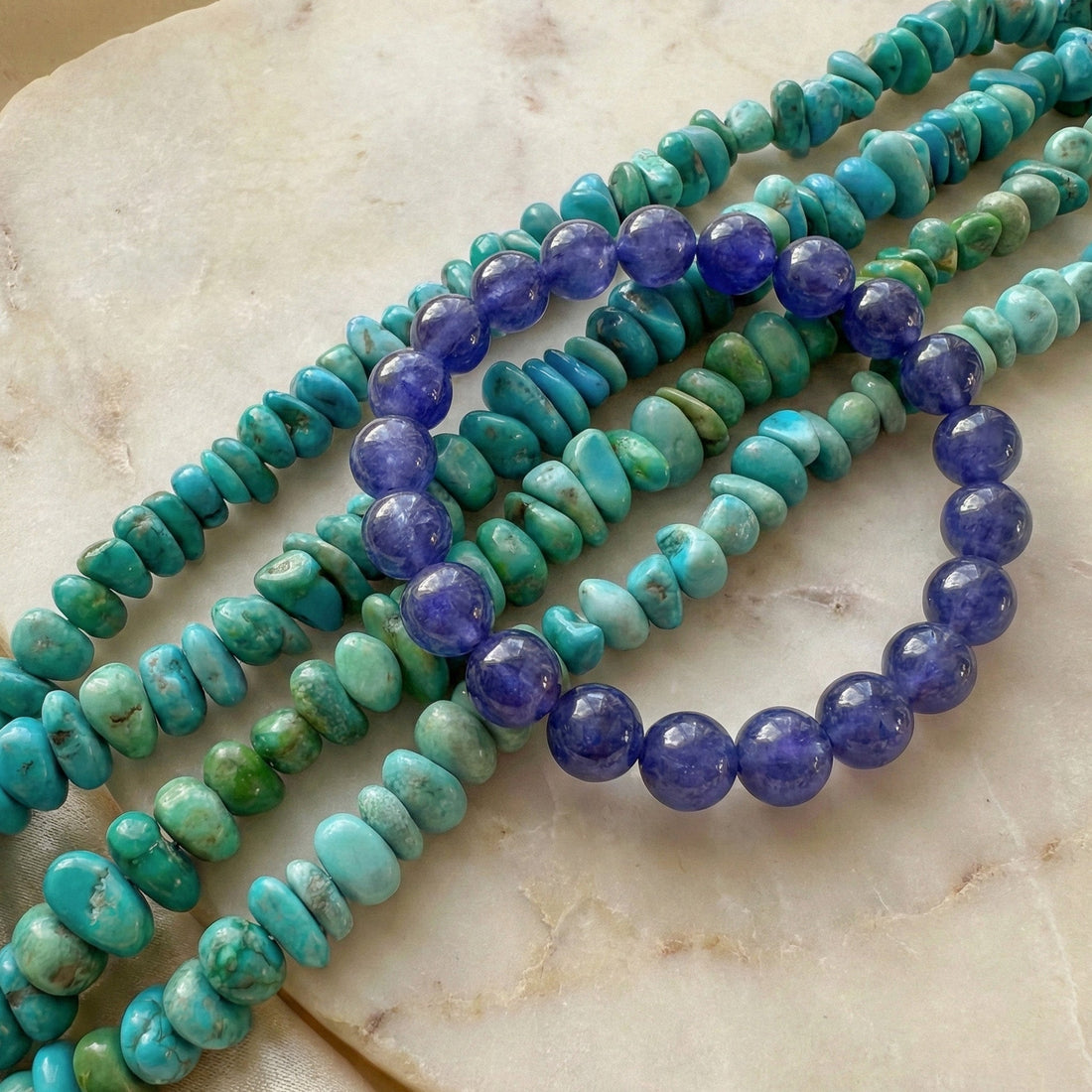 tanzanite and turquoise