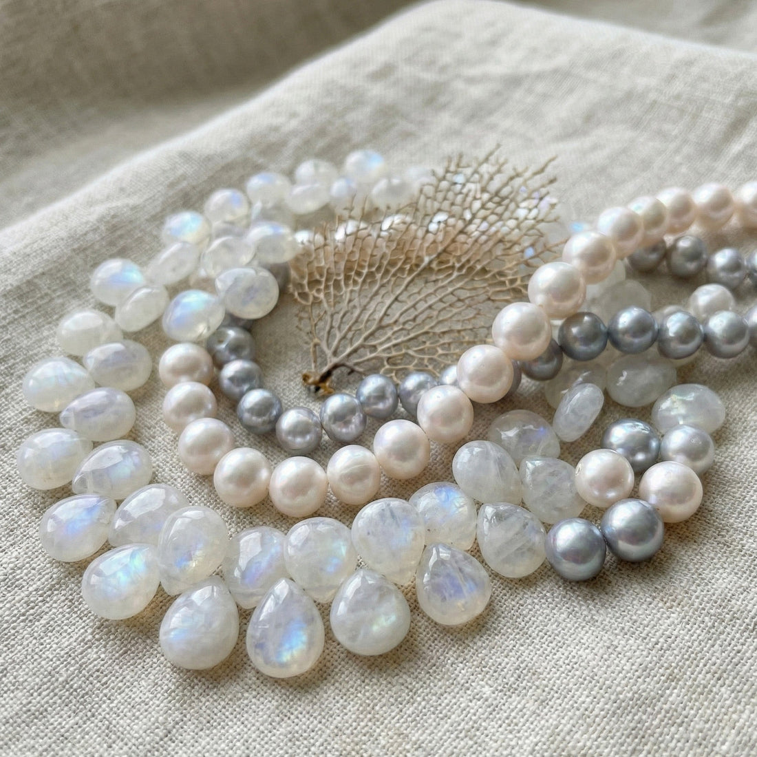 moonstone and pearl