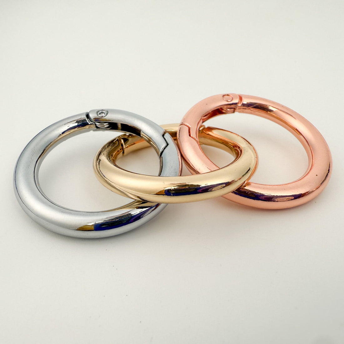 Key Ring with Trigger Spring - Silver | Gold | Rose Gold (1 pc/M235) - The Bead Gallery Honolulu