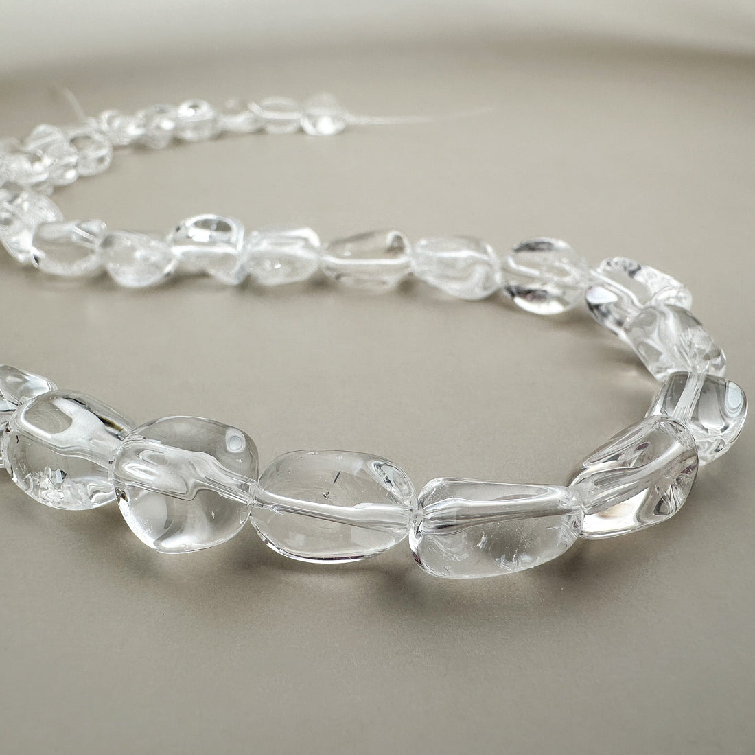 Crystal Quartz Varied Sizes Nugget Bead - 7 Strand - The Bead Gallery Honolulu