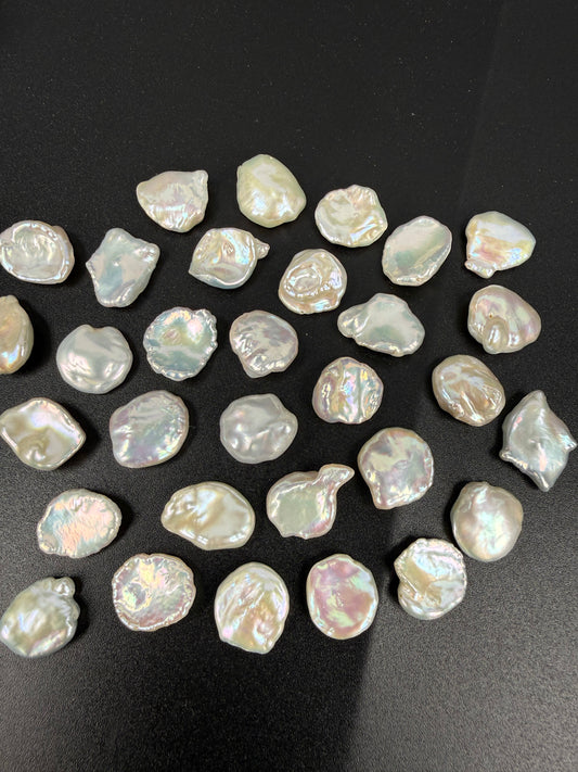 Freshwater Pearl Natural White Tip Drill Keshi Bead - (1 pc/P3452)