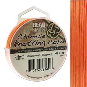 0.8mm Chinese Knotting Cord (19 Color Options) - 15 meters-The Bead Gallery Honolulu