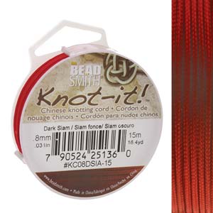 0.8mm Chinese Knotting Cord (19 Color Options) - 15 meters-The Bead Gallery Honolulu