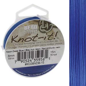 0.8mm Chinese Knotting Cord (19 Color Options) - 15 meters-The Bead Gallery Honolulu