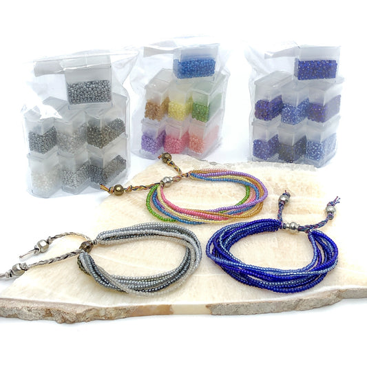 11/0 Seed Bead Color Block Mixes