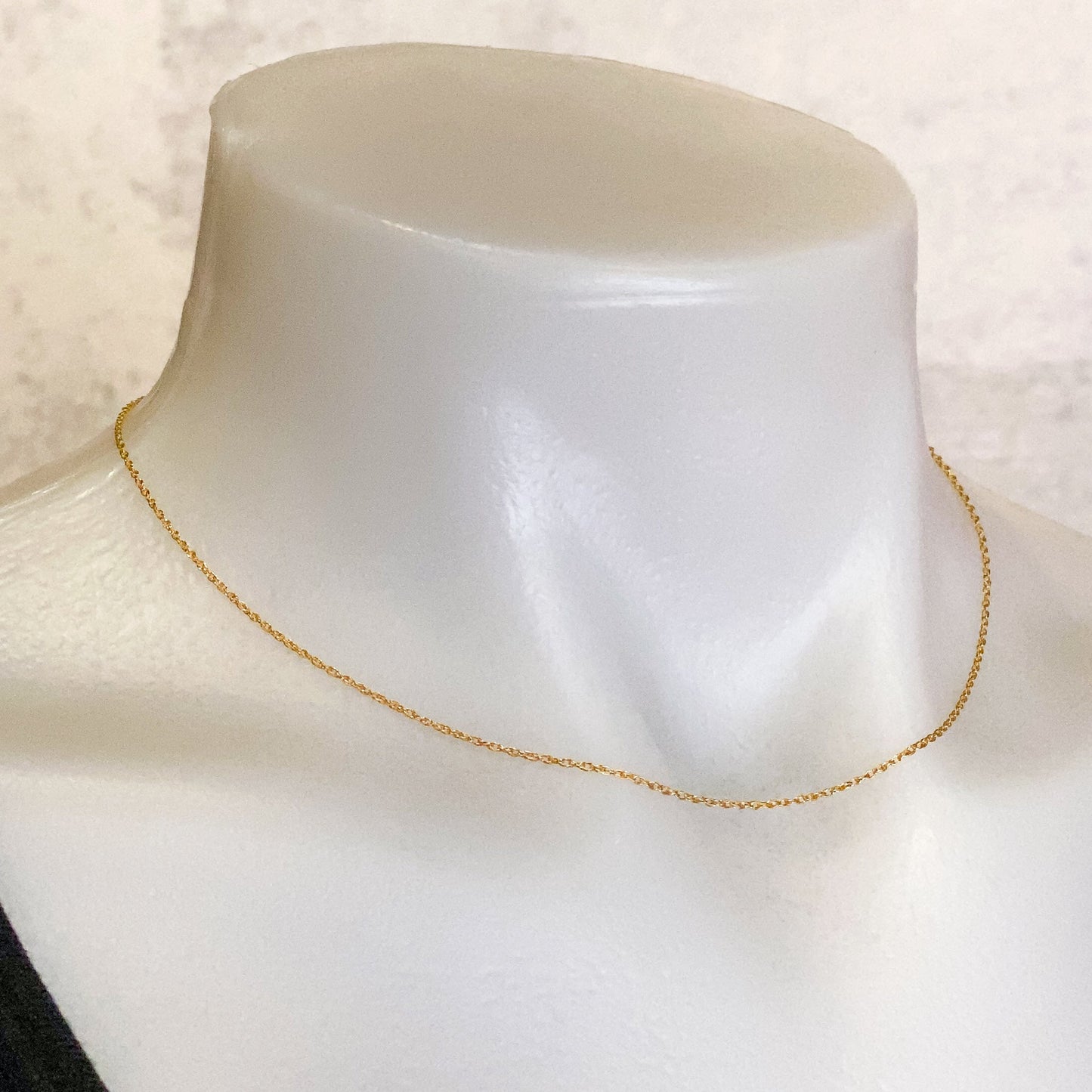 16" Fine Rope Necklace Chain (Gold Filled)