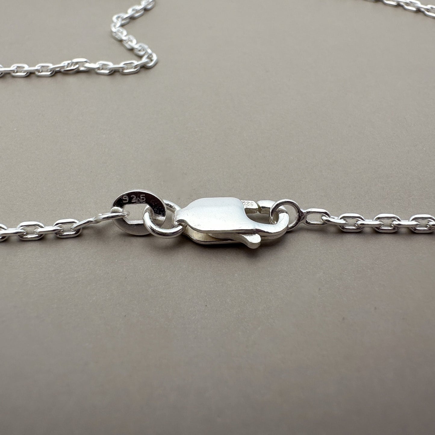 18" Boston Link Chain 1.5mm Finished Chain  (Sterling Silver) - 1 pc. (M1502)