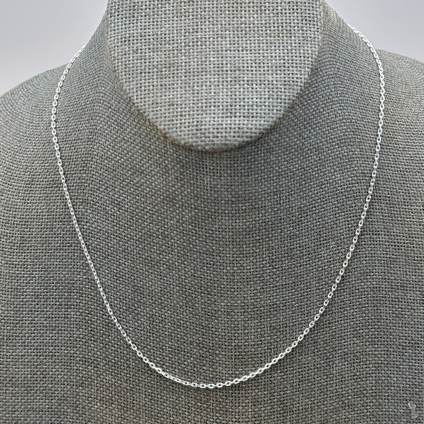 18" Boston Link Chain 1.5mm Finished Chain (Sterling Silver) - 1 pc. (M1502)-The Bead Gallery Honolulu