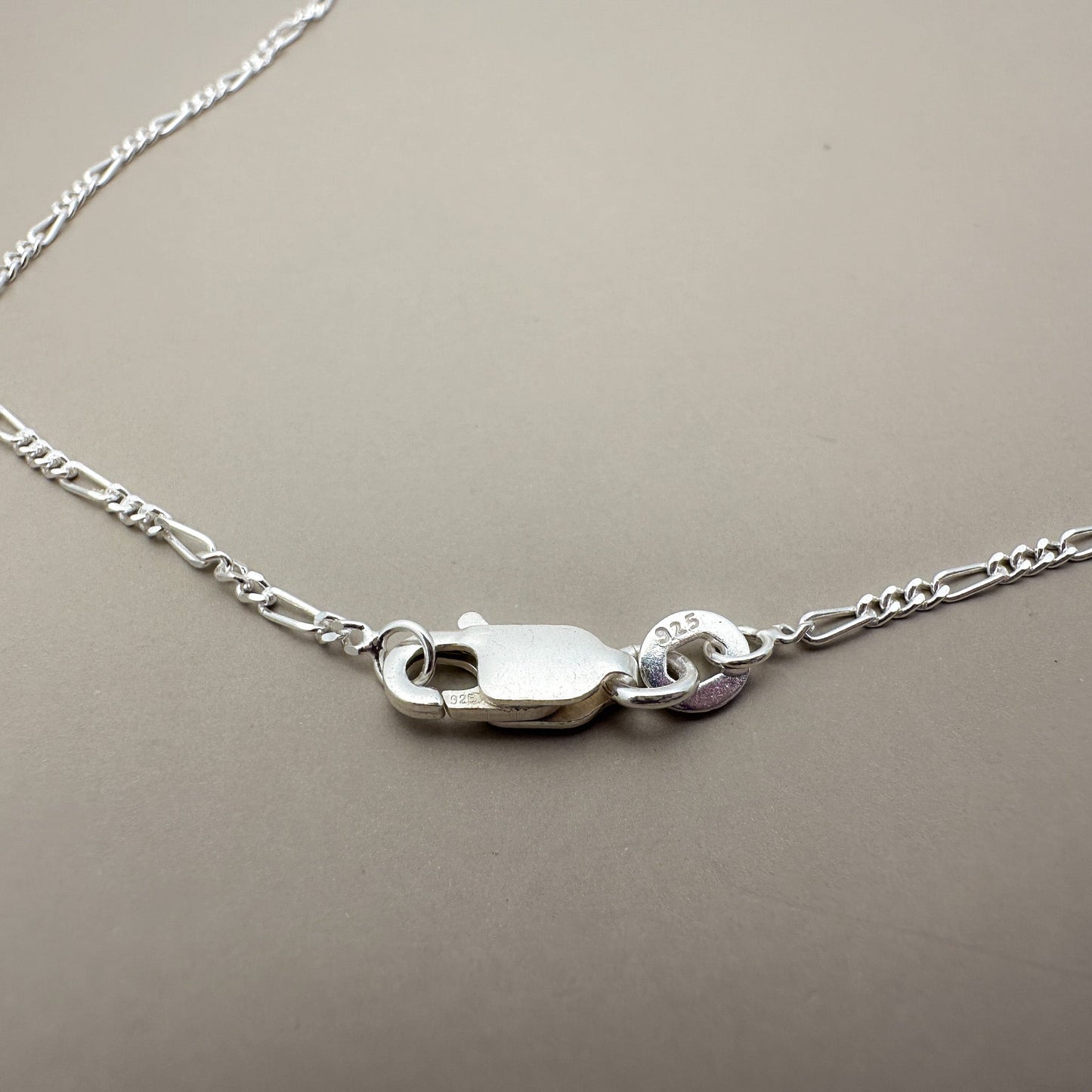 18" Figaro Chain 1.5mm Finished Chain (Sterling Silver) - 1 pc. (M42)-The Bead Gallery Honolulu