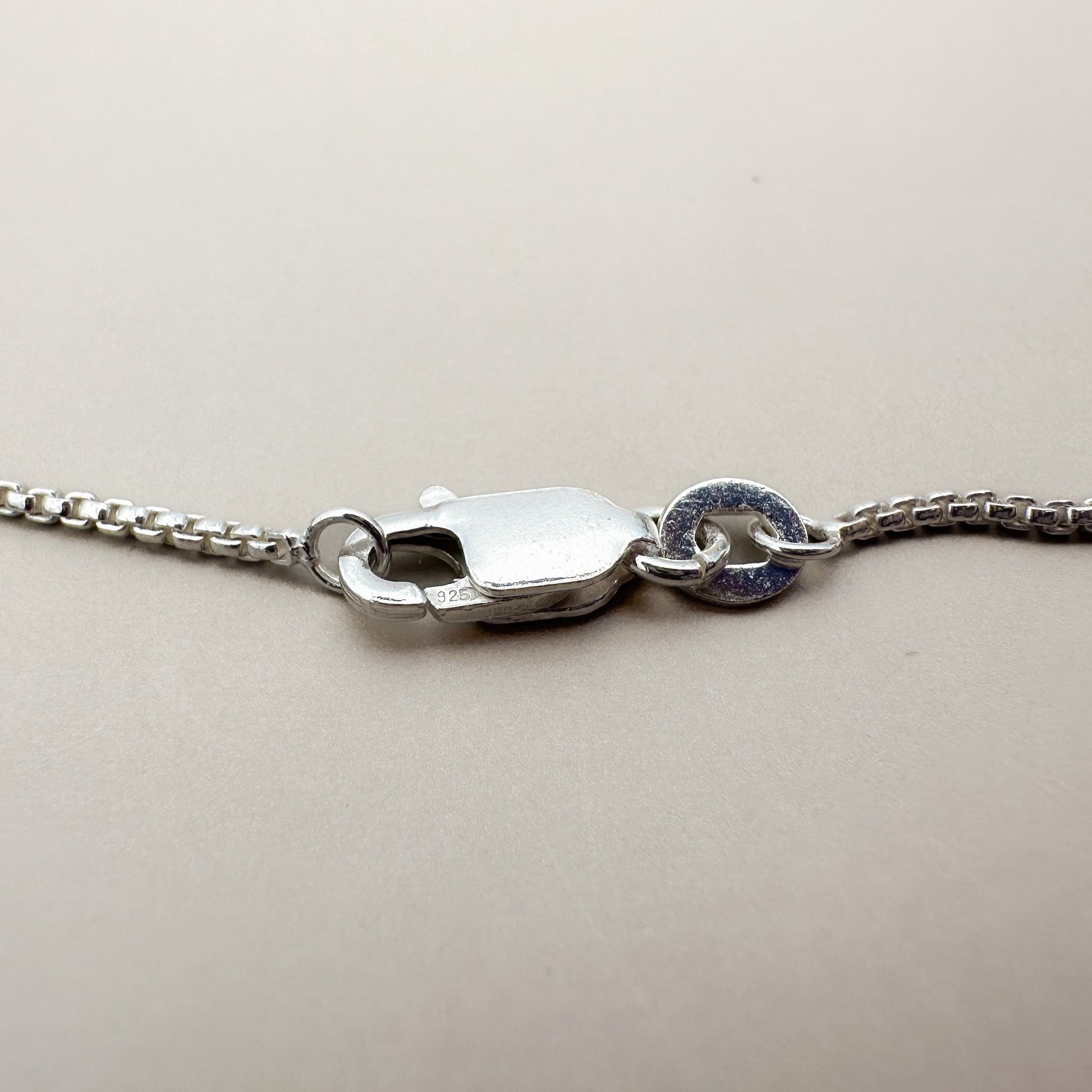 18" Round Box Chain 1mm Finished Chain (Sterling Silver) - 1 pc. (M933)-The Bead Gallery Honolulu