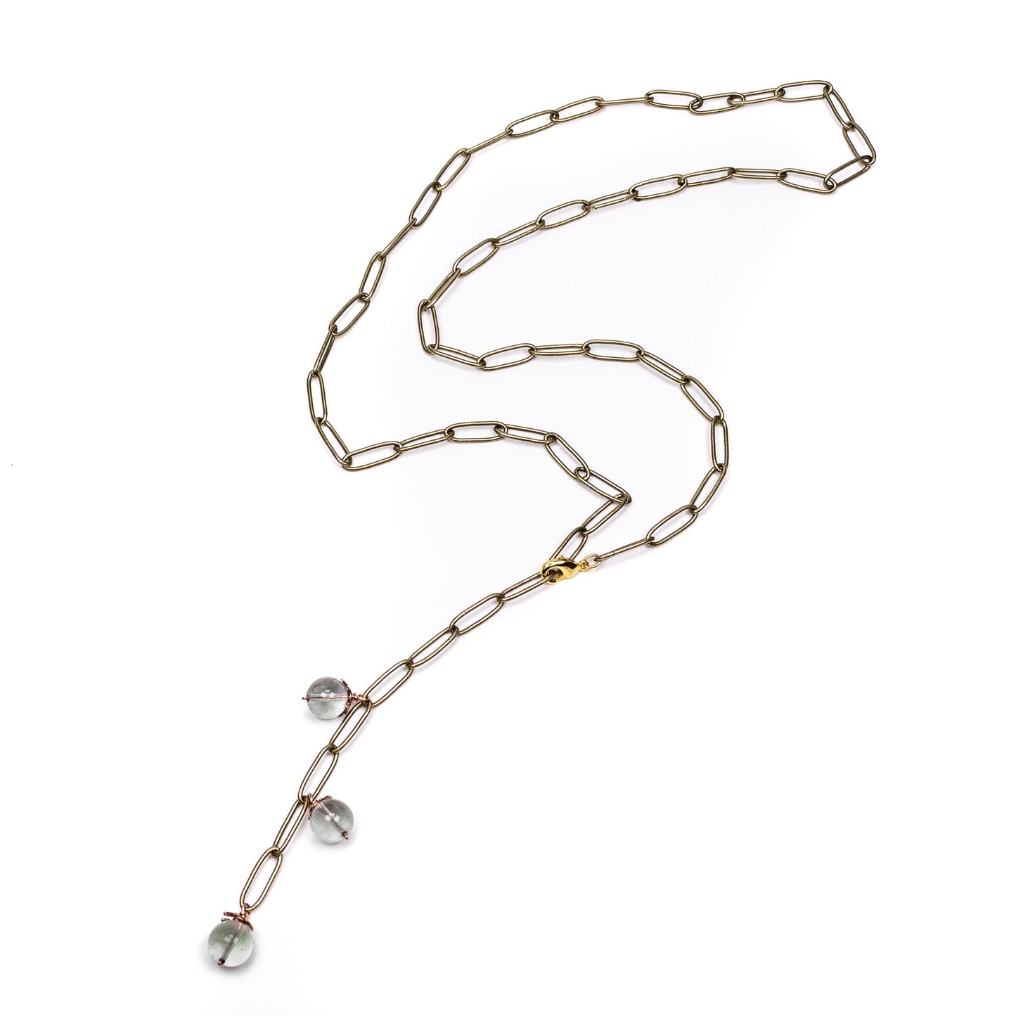 19mm X 6.5mm Paperclip Cable Chain (2 Metal Options) - 6 in.-The Bead Gallery Honolulu