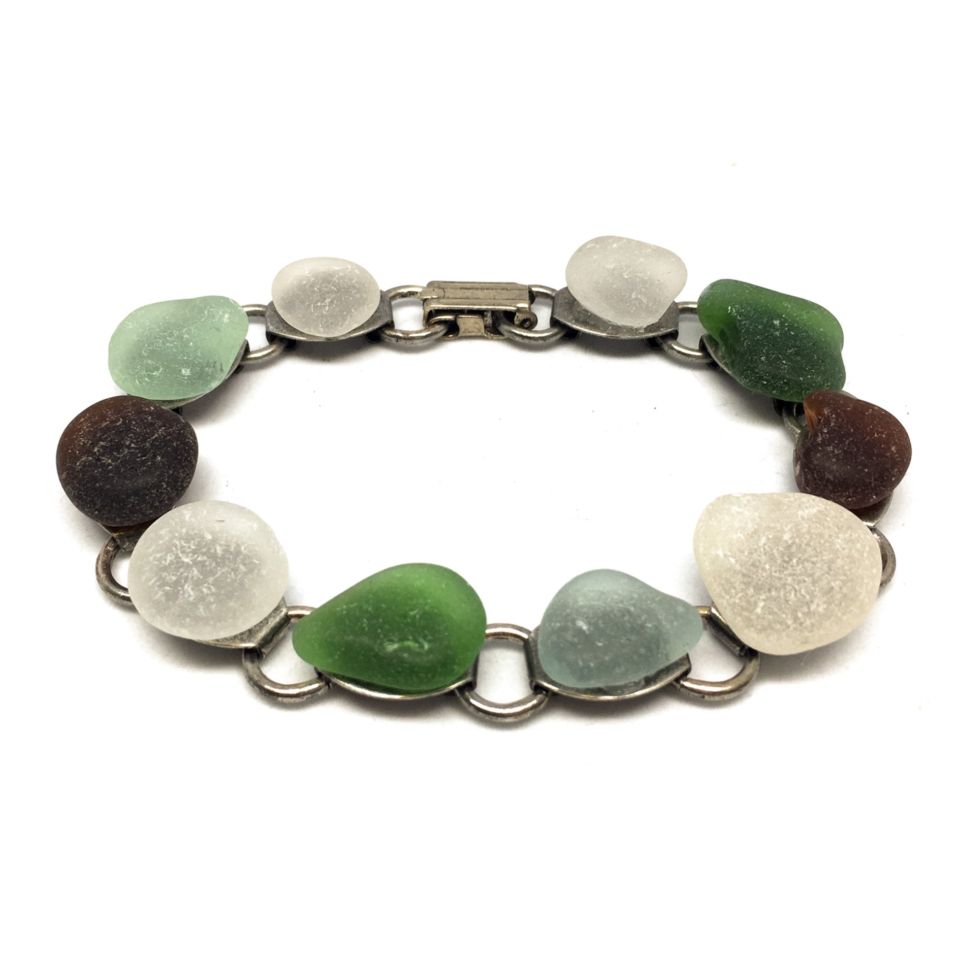 Beach Glass Trinket Bracelet Kit (KT725)-The Bead Gallery Honolulu